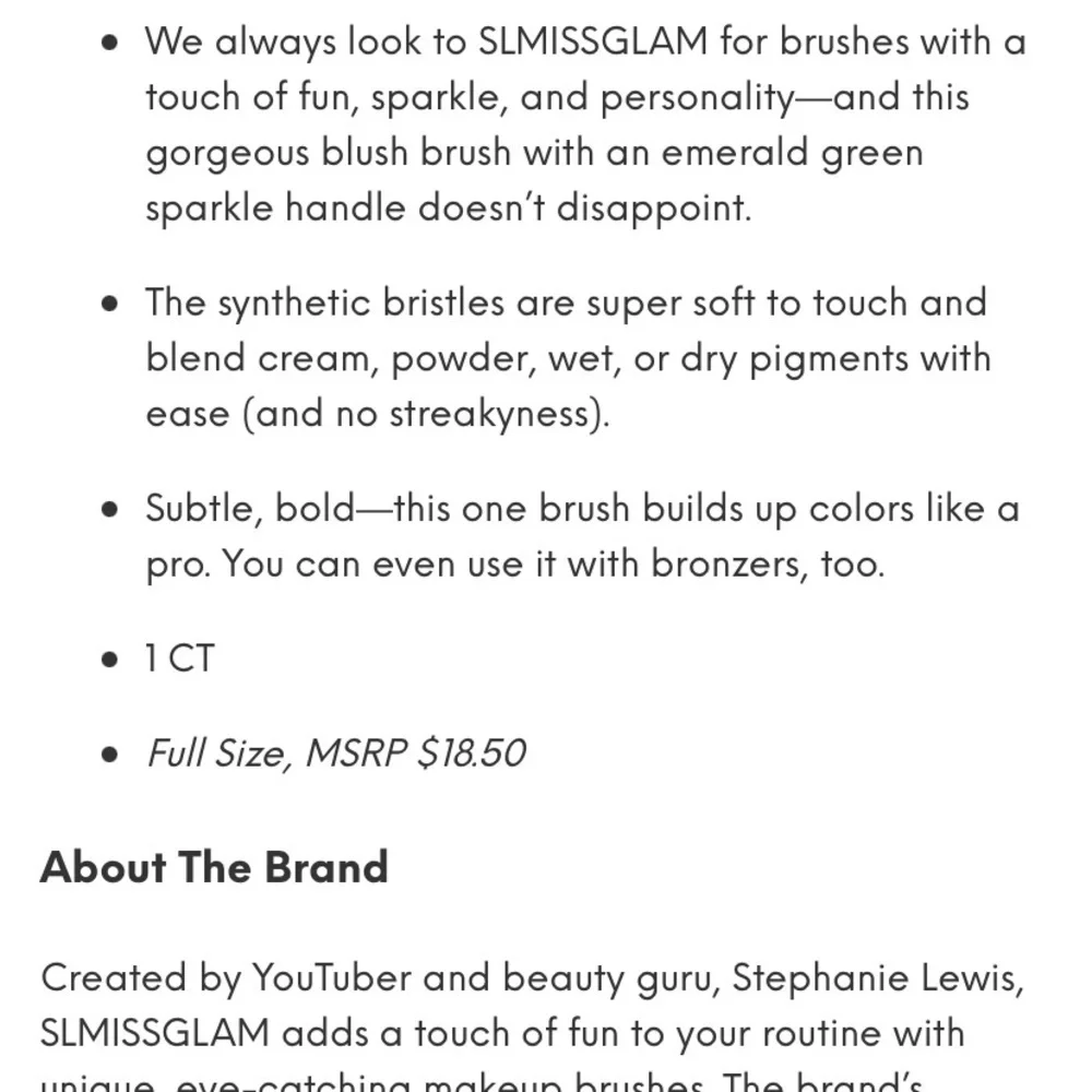 “SLMISSGLAM” P40 Round Blusher Brush